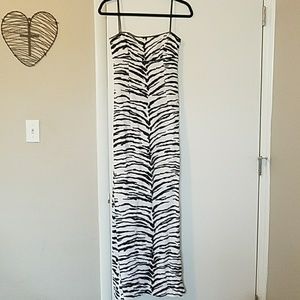 Zebra Print Formal Dress